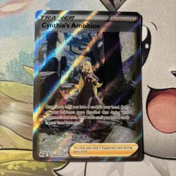Pokemon TCG Cynthia's Ambition GG60/GG70 Holo Ultra Rare Lightly Played LP - Image 1