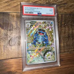 2025 POKEMON BLK EN-BLACK BOLT ILLUSTRATION RARE #105 SEISMITOAD PSA 9 - Image 1