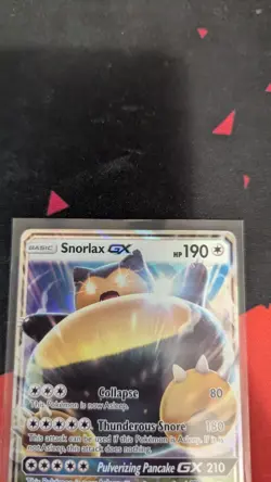 Snorlax GX SM05 Pokemon TCG 2016 Sun & Moon Black Star Promo Holo Rare Near Mint - Image 2
