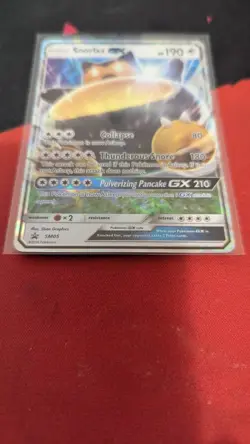 Snorlax GX SM05 Pokemon TCG 2016 Sun & Moon Black Star Promo Holo Rare Near Mint - Image 3