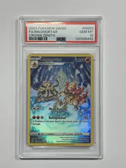 2023 Pokemon SWSH FA/Magmortar Crown Zenith #GG03 PSA 10 Gem Mint Full Art - Image 1