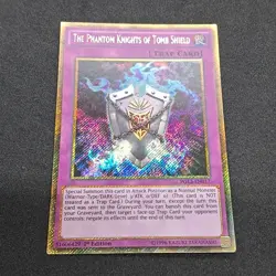 The Phantom Knights of Tomb Shield PGL3-EN017 1st Ed Gold Secret Rare Yu-Gi-Oh! - Image 3