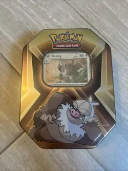 Pokemon Pokemon Trading Cards Slaking TIN TCG Booster Packs Slake Box Card Game - Image 2
