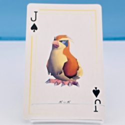 Pokemon Playing Card Pidgey J Spade Jack Yellow Version 1998 Nintendo Japan - Image 1