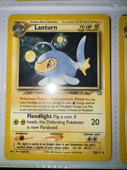 Pokemon TCG Lanturn Neo Genesis Card 38/111 Unlimited Mint Condition - Image 1