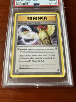 Pokemon TCG PSA 8 2016 XY Evolutions Pidgeot Spirit Link Trainer Card Set 81/108 - Image 3