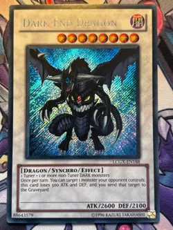 Dark End Dragon LCGX-EN188 Unlimited SECRET RARE YuGiOh Card - Image 1