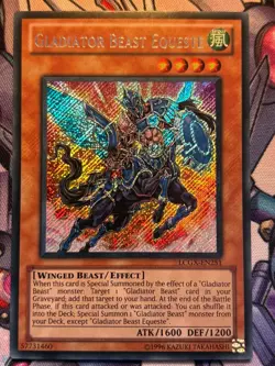 Gladiator Beast Equeste LCGX-EN251 Unlimited SECRET RARE YuGiOh Card - Image 1