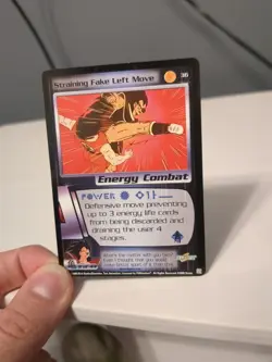 2000 Dragon Ball Z Straining Fake Left Move #36 Card Score Energy Combat Nice - Image 1