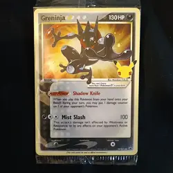 Greninja Gold Star Pokemon Celebrations Promo SWSH144 Sealed Card - Image 1