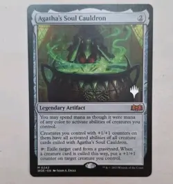 Agatha's Soul Cauldron Wilds of Eldraine Magic The Gathering MTG Promo M/NM - Image 1