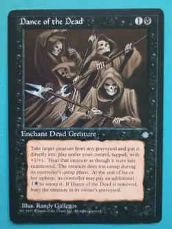 Magic the Gathering MTG Ice Age DANCE OF THE DEAD LP/EX U 1995 Nice! - Image 1