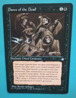 Magic the Gathering MTG Ice Age DANCE OF THE DEAD LP/EX U 1995 Nice! - Image 2