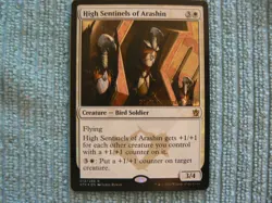 MTG High Sentinels of Arashin Khans of Tarkir 013/269 Foil Rare - Date Stamped - Image 1