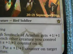 MTG High Sentinels of Arashin Khans of Tarkir 013/269 Foil Rare - Date Stamped - Image 2