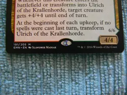 MTG 4 X Ulrich of the Krallenhorde Ulrich, Uncontested Alpha -Eldritch Moon - Image 3