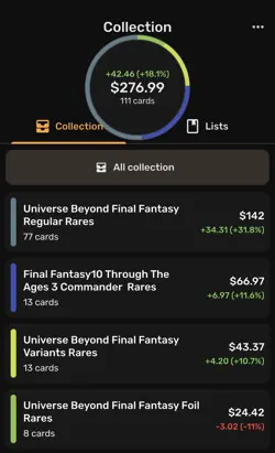 111 Rare’s Collection Sale MTG Final Fantasy - Image 1