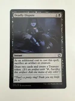 Deadly Dispute Foil MTG Magic the Gathering Card NM Near Mint AFR - Image 1