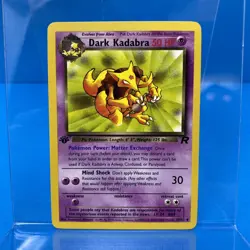 Pokemon 1st Edition Team Rocket Dark Kadabra 39/82 LP - Image 1