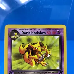 Pokemon 1st Edition Team Rocket Dark Kadabra 39/82 LP - Image 2