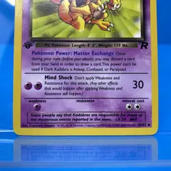 Pokemon 1st Edition Team Rocket Dark Kadabra 39/82 LP - Image 3