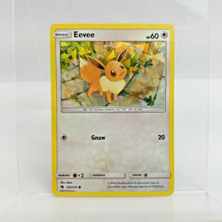Pokemon TCG Eevee 155/214 Lost Thunder Cracked Ice Holo - Image 1