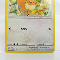 Pokemon TCG Eevee 155/214 Lost Thunder Cracked Ice Holo - Image 3
