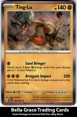 Ting-Lu #109/182 SV04: Paradox Rift Pokemon Rare Holo - Image 1