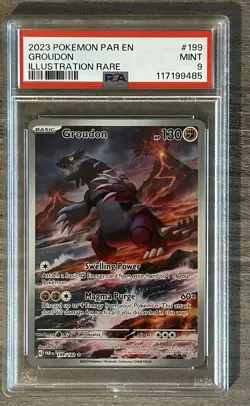 2023 POKEMON GROUDON 199/182 PSA 9 US SELLER FAST SHIPPING! - Image 1