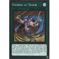 NKRT-EN030 Swords At Dawn Platinum Rare Limited Edition Near Mint YuGiOh TCG - Image 1