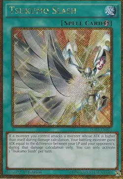 PGL3-EN013 Tsukumo Slash Gold Secret Rare 1st Edition Near Mint YuGiOh TCG - Image 1