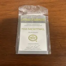 Vintage 23K Pokemon Mewtwo Gold Plated Trading Card Pokeball Limited Edition! - Image 2