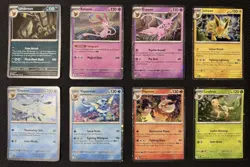 Pokemon TCG Prismatic Evolutions Costco Mini Tin Cosmos Promo Cards Set Of 8 NM - Image 1