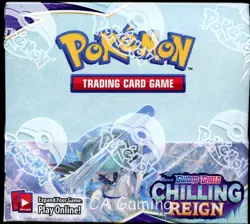 SWSH Chilling Reign SEALED Booster Box (36 Packs of Pokemon Cards) - Image 1