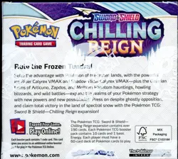 SWSH Chilling Reign SEALED Booster Box (36 Packs of Pokemon Cards) - Image 4