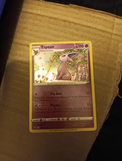 Espeon SWSH174 Black Star Cosmos Holo Promo Card 2021 Nm - Image 1