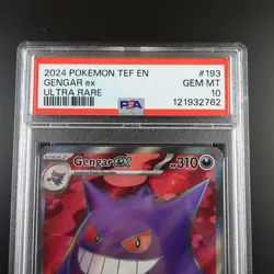 PSA 10 Gengar 193/162 Pokemon Temporal Forces Ultra Rare Graded Card - Image 2