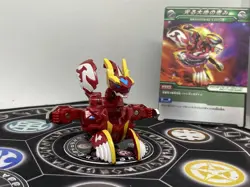 Bakugan BakuTech Pyrus Gren Dragaon Dragonoid & Ability Card Japan Import Rare - Image 1