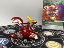 Bakugan BakuTech Pyrus Gren Dragaon Dragonoid & Ability Card Japan Import Rare - Image 2