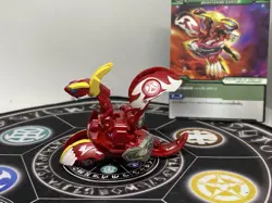 Bakugan BakuTech Pyrus Gren Dragaon Dragonoid & Ability Card Japan Import Rare - Image 4