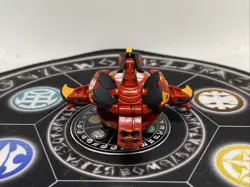 Bakugan Battle Brawlers Pyrus Orbit Helios Hex Spins & Card Painted - Image 4