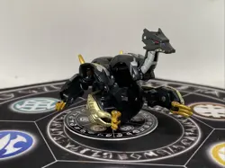 Bakugan BakuTech Aquos Gif Jinryu & Card Gold Black MG Japan Import Rare - Image 1