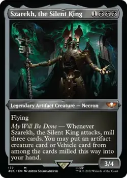 Foil - Szarekh, the Silent King (Display Commander) (Surge Foil) - Thick Stock - - Image 1