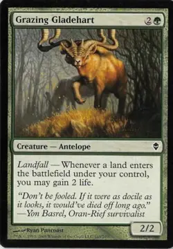 X4 Grazing Gladehart Zendikar LP/NM MTG Magic DNA GAMES - Image 1