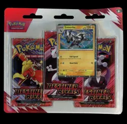 Pokemon TCG: Destined Rivals 3 Pack Blister (Factory Sealed) In hand 🤚 Ready - Image 1