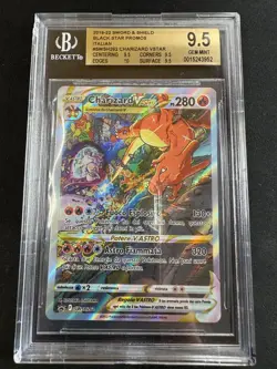 Pokemon Charizard V Astro SWSH262 Spada e Scudo Black Star Promos BGS 9.5 sub 10 - Image 1