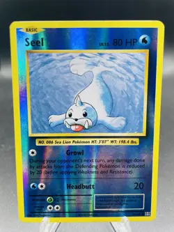Pokemon Seel 28/108 Evolutions Reverse Holo Common NM - Image 1