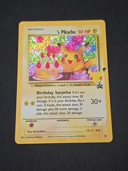 ______'s Pikachu 24/53 Celebrations: Classic Collection Holo Rare Pokemon TCG NM - Image 1