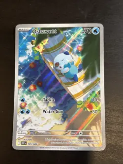 Pokemon TCG Oshawott 105/086 SV11W: White Flare Illustration Rare Holo NM - Image 5