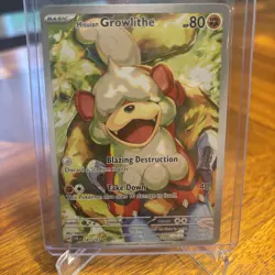Pokemon Hisuian Growlithe 181/167 Illustration Rare - Twilight Masquerade - NM - Image 1